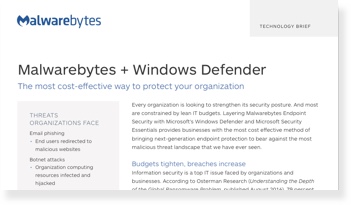 Rozszerzenie możliwości programów Microsoft Windows Defender i Security Essentials