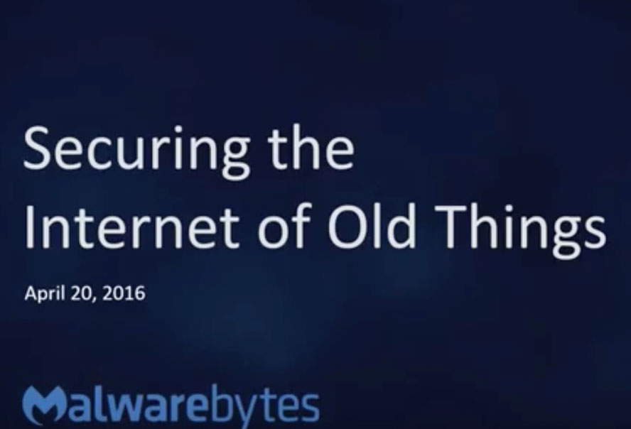 Securing the Internet of Old Things (IoOT)